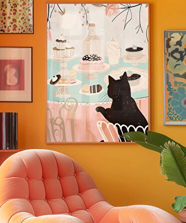 Çerçevesiz Poster Kedi Günlükleri