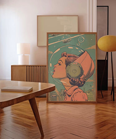 Çerçevesiz Poster Uzay Kadınları