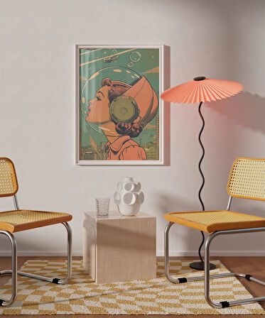 Çerçevesiz Poster Uzay Kadınları