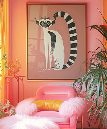 Çerçevesiz Poster Lemur Günlükleri