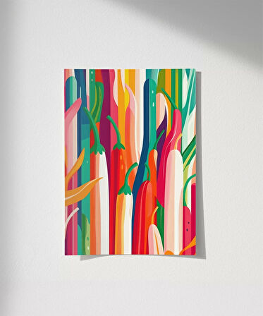 Çerçevesiz Poster Renkli Hasat