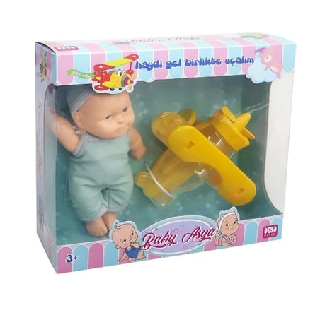Asya Oyuncak Kutulu Bebek Uçaklı 7002