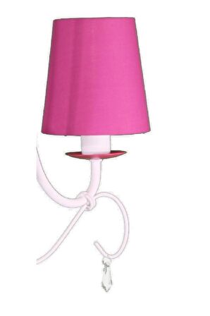 Philips Mykidsroom Princess 3'lü Kumaş Abajur Avize-Pembe