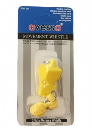 Avessa İpli Düdük 120 DB Hakem Antrenör Düdüğü DK-20 Sarı