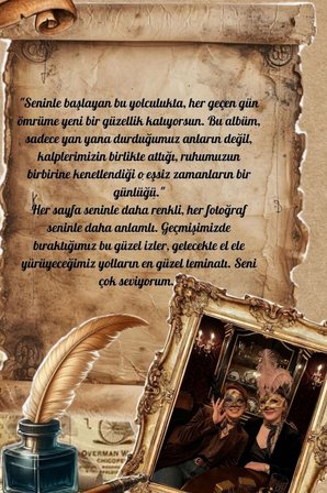 Kişiye Özel Aşk Hikayesi Anı Dergisi - Sevgili Hikaye Kitabı, Hatıra Dergisi, Anlamlı Doğum Günü Hediyesi