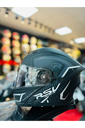 FAZER MAT BLACK GRAY ÇENE AÇILIR GÜNEŞ VİZÖRLÜ MOTOSİKLET KASKI