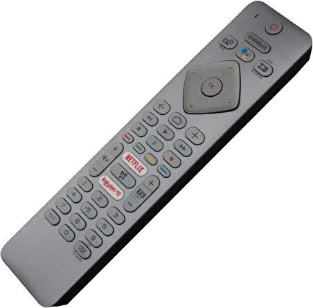 philips ile uyumlu Model 70PUS7304/12 Mikrofonlu Smart TV Kumanda-Gri