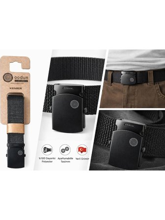 Oodun Unisex Ayarlanabilir Kemer 120 cm – Dayanıklı, Hafif, Outdoor & Günlük Kullanım