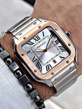 Ferrucci Function FCF.03302TM.04 Çelik Kordon Erkek Kol Saati