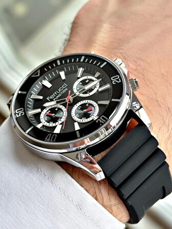 Ferrucci Function FCF.03345FS.01 Silikon Kordon Erkek Kol Saati
