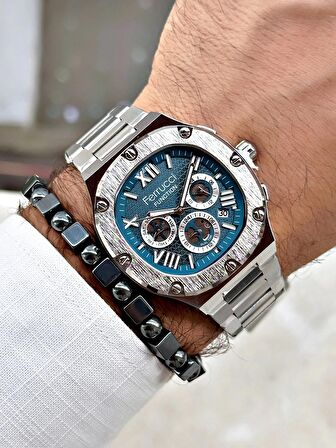 Ferrucci Function FCF.03315M.04 Çelik Kordon Erkek Kol Saati