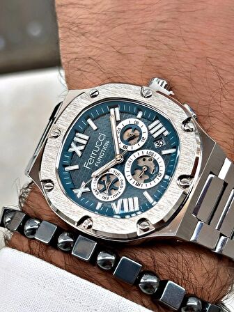 Ferrucci Function FCF.03315M.04 Çelik Kordon Erkek Kol Saati