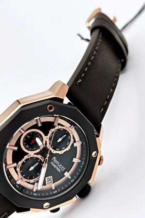 Ferrucci Function FCF 230007.05 Deri Kordon Erkek Kol Saati
