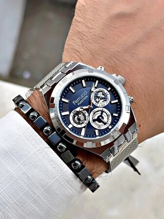 Ferrucci Function FCF.03290FH.03 Hasır Kordon Erkek Kol Saati