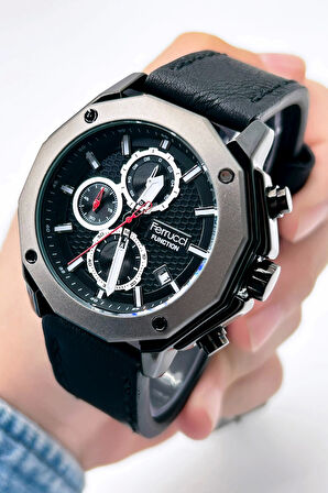Ferrucci Function FCF 230007.03 Deri Kordon Erkek Kol Saati
