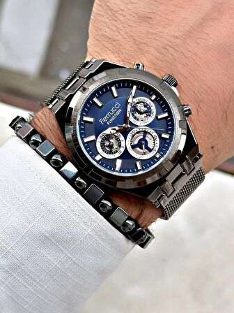 Ferrucci Function FCF.03290FH.04 Hasır Kordon Erkek Kol Saati