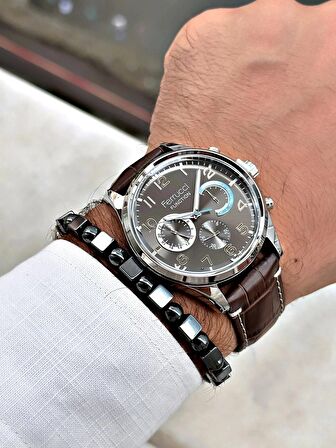 Ferrucci Function FCF.03318FK.01 Deri Kordon Erkek Kol Saati