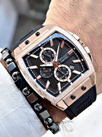 Ferrucci Function FCF.03297FS.03 Silikon Kordon Erkek Kol Saati