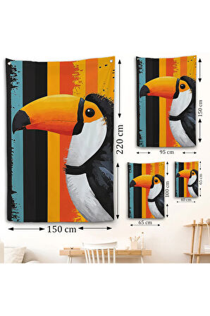 Toucan Kuşu Duvar Örtüsü-7587