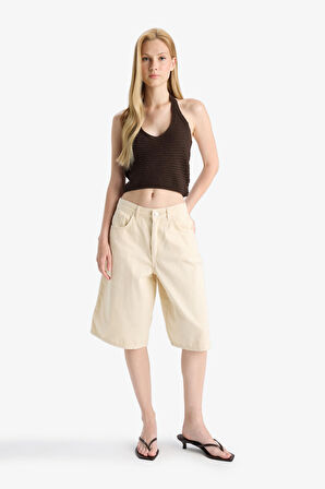 Slim Fit Dar Kesim Halter Yaka Atlet
