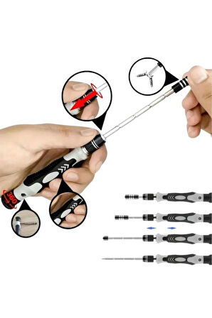  115 Parça Bilgisayar Gözlük Saat Telefon Tamir Tornavida Seti Kutulu