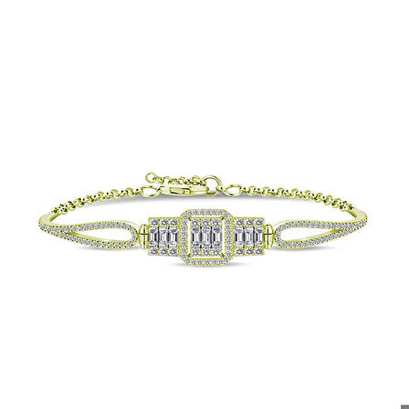 Himarry ​925 Ayar Gümüş Gold Baget Bileklik