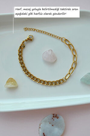 Harfli Çelik Çocuk Bileklik Harfli Çocuk Bileklik