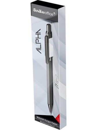 Scrikss Alpha Versatil Kalem 0.7 Mm Siyah Şeffaf Ambalaj