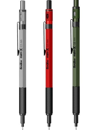 Scrikss Versatil Kalem (Mekanik Kurşun Kalem) Matri-X 0.5 Mm Metalik Renkler (16 Lı Paket)