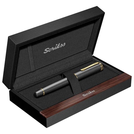 Scrikss Roller Kalem Fortune Mat Siyah Altın