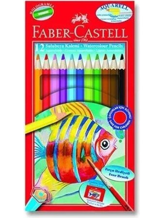 Faber-Castell Karton Kutu Aquarel Boya Kalemi 12 Renk 5171110622000