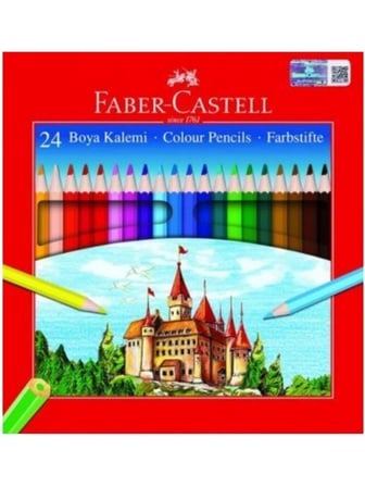 Faber-Castell Kuru Boya Kalemi Karton 24 Renk 5171 116324