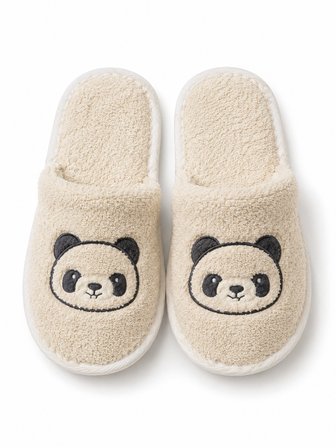 %100 Pamuk Panda Figürlü Bebek Bornoz Seti – Yenidoğan ve Bebekler İçin Yumuşak Dokulu Bornoz, Havlu ve Terlik Takımı
