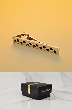 Yıldız Desen Gold Kravat İğnesi