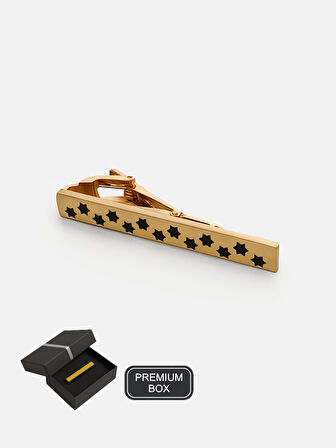 Yıldız Desen Gold Kravat İğnesi