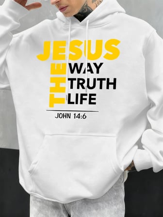 İsa Yol Gerçek Yaşam Baskılar Erkekler Hoodie Sonbahar Gevşek Giyim Cep Hip Hop Kazak Polar R