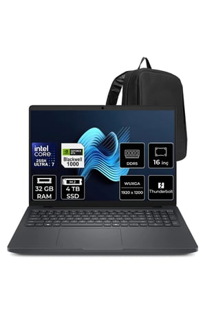 Pro Max 16 Core Ultra 7 255H RTX Pro 1000 Blackwell 8GB 32GB RAM 4TB SSD 16" FHD+ FreeDOS MC16250P323 İş İstasyonu + PER4 Çanta