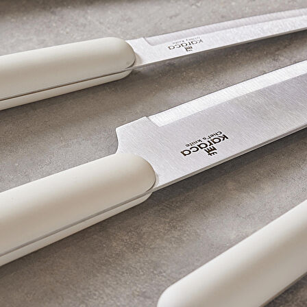 Karaca Right Knife Soft Touch 6 Parça Bıçak Seti Krem