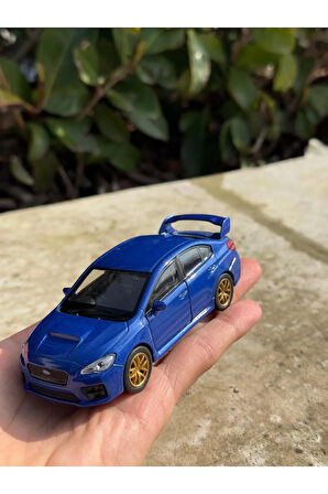 Subaru İmpreza Koleksiyon Metal Araba 12cm Lüks Araba Lacivert Oyuncak Araba Model Araba
