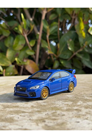 Subaru İmpreza Koleksiyon Metal Araba 12cm Lüks Araba Lacivert Oyuncak Araba Model Araba