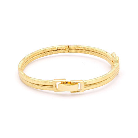 Altın Kaplama İmitasyon Aşk Düğümü Kelepçe Bileklik BLZ-649