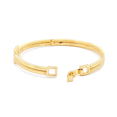 Altın Kaplama İmitasyon Aşk Düğümü Kelepçe Bileklik BLZ-649