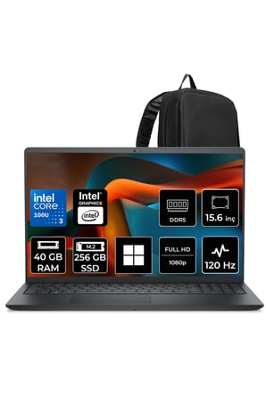 Pro 15 Essential Core 3 100U 40GB RAM 256GB SSD 15.6" FHD 120Hz Win11 Home PV15250P361 Notebook + PER4 Çanta