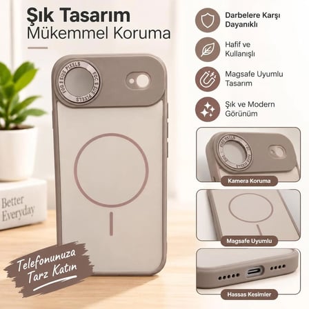 İPHONE 17 AIR UYUMLU KAMERA KORUMALI SİLİKON