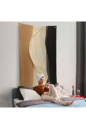 Kumaş Desenli Dekoratif Duvar Örtüsü-7596