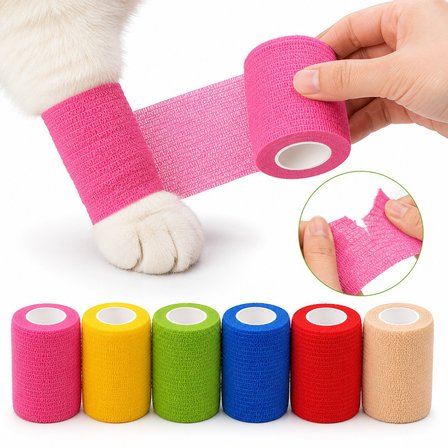 BakGelAl Kedi ve Köpekler İçin Kendinden Yapışkanlı Elastik Sargı Bezi 5 cm x 4.5 m – Veteriner Pati