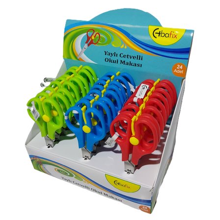 Bafix Okul Makası Cetvelli Yaylı 13,3 Cm Bfx-Sa2025