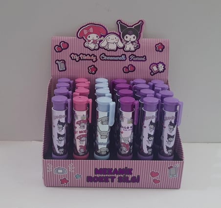 Tmn Kuromi Mymelody&Cinnamorol Mekanik Roket Silgi (24 Lü Paket)