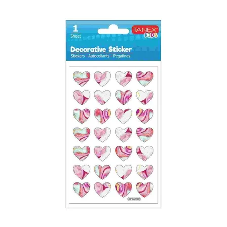 Tanex Kalp Serisi Etiketi Stickers Tnx-25100