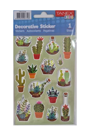 Tanex Puffy Kaktüs Serisi Stickers Tnx-27216
